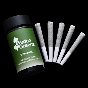 GARDEN GREENS - Garden Greens 5pk Prerolls 2.5g  Ice Wookie