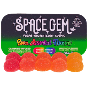 SPACE GEMS - Space Gems - Sour (H) Space Drop - Gummy - 10 Pack - 100mg