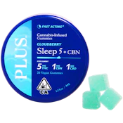 Plus - Cloudberry - 5:1:1 THC:CBD:CBN - Sleep Gummy - 20pk - 140mg