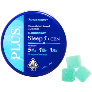 Plus - Plus - Cloudberry - 5:1:1 THC:CBD:CBN - Sleep Gummy - 20pk - 140mg