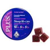 Plus - Midnight Berry - 10:5:5 THC:CBN:CBD - Sleep Gummy - 10pk - 100mg