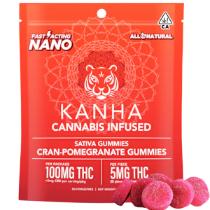 KANHA - Kanha - Cran Pomegranate Nano (S) - Gummy - 10 Pack - 100mg