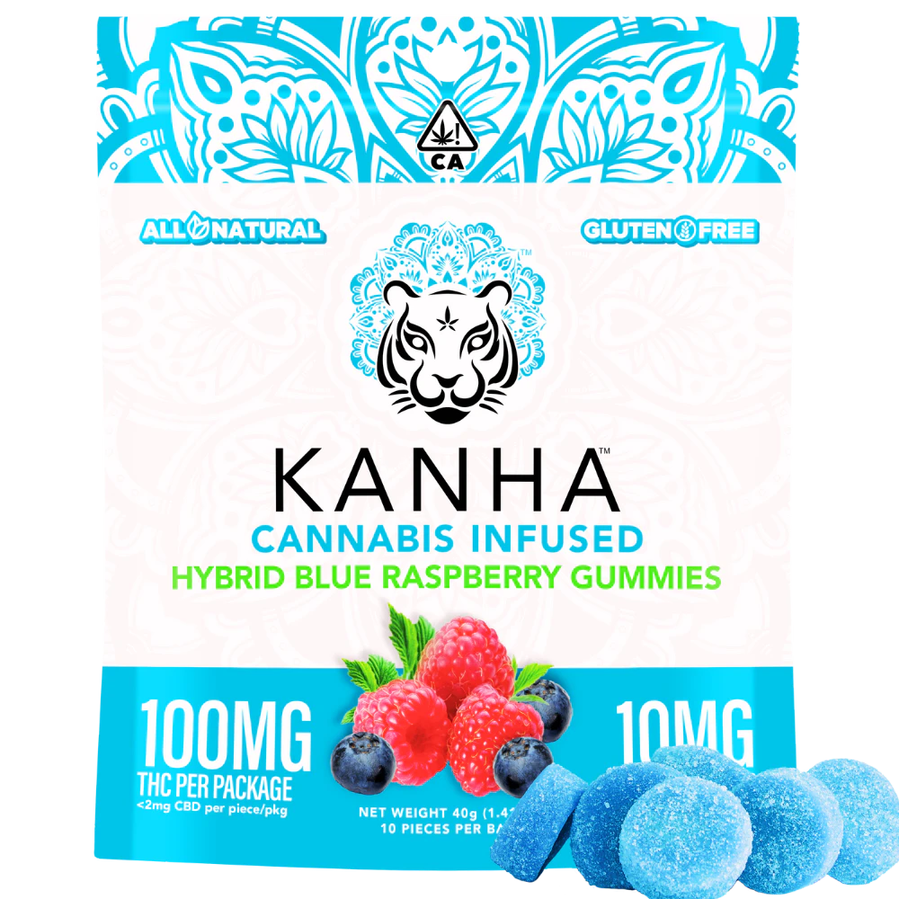 KANHA - Kanha - Blue Raspberry (H) - Gummy - 10 Pack - 100mg Main Image
