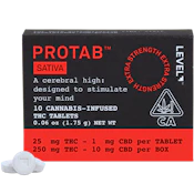 Level Protab - Sativa - Tablets - 10 Pack - 250mg
