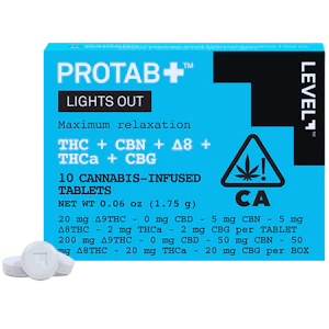LEVEL - Level Protab - Lights Out - Tablets - 10 Pack - 220mg
