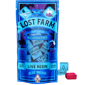 KIVA - Kiva - Lost Farm Chews - Blueberry x Blue Dream (S) - 100mg