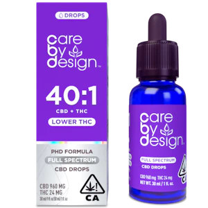 Care By Design - Care By Design - 40:1 - CBD Tincture - 30ml