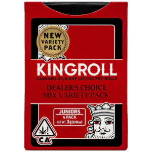 KING ROLL - Kingroll - Jr - Dealers Choice - Mix #7 - Infused Joint - 4pk - 3g