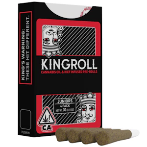 KING ROLL - Kingroll - Jr - Cannalope Kush Mix (I) - Infused Joint - 4 Pack - 3g