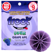 Froot - Single - Sour Grape Ape (I) - Gummy - 100mg