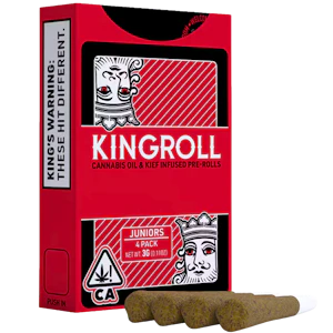 KING ROLL - Kingroll - Jr - Cannalope AK x Cannalope Kush (I) - Infused Joint - 4 Pack - 3g