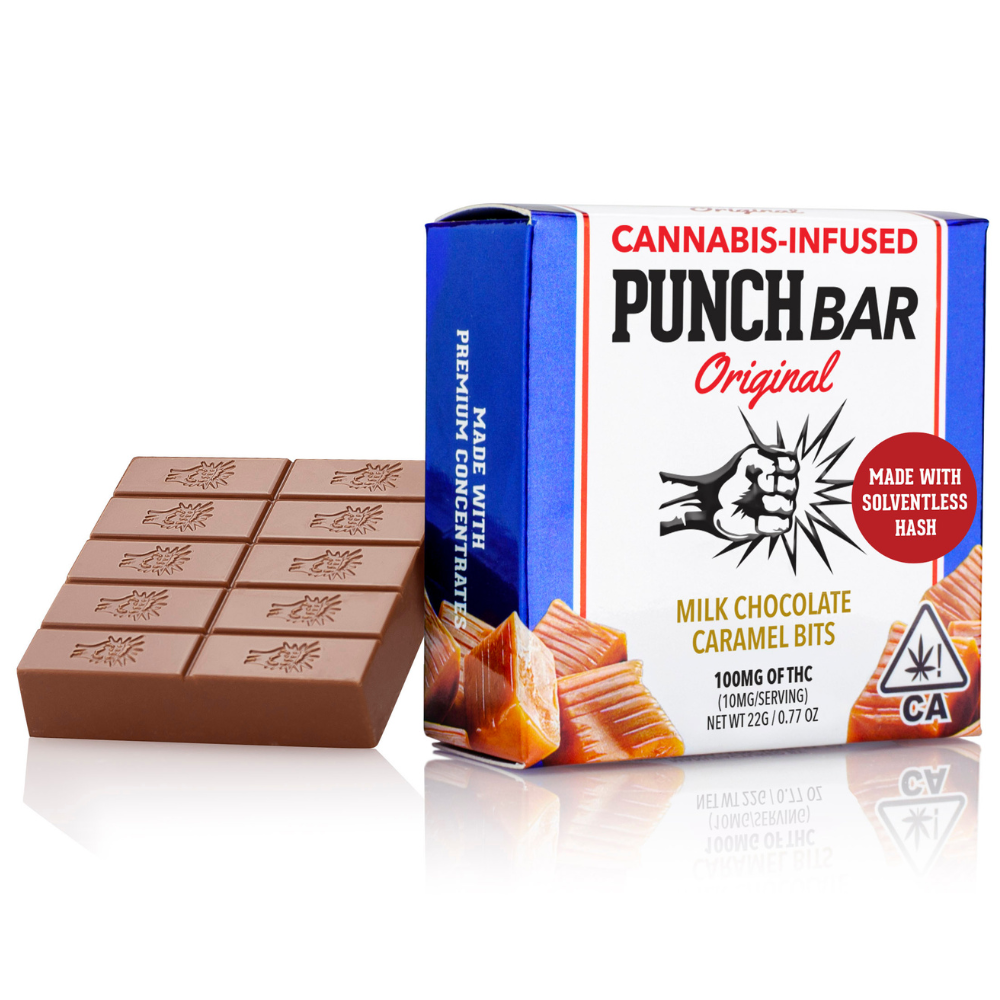 Punch Bar - Caramel Bits Milk Chocolate - 100mg