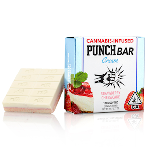 Punch - Punch Bar - Strawberry Cheesecake White Chocolate - 100mg