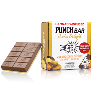 Punch - Punch Bar - Vanilla Cookie Caramel Milk Chocolate - 100mg