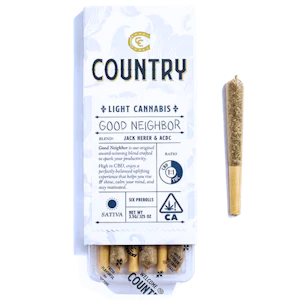 COUNTRY - Country - Good Neighbor 1:1 (S) - Joint - 6 Pack - 3.5g