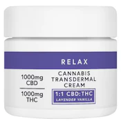 Marys - Vanilla Lavender 1:1 - Transdermal Cream - 1000mg