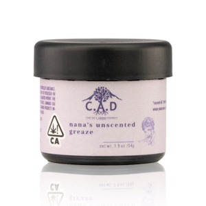 CAD - CAD Cream - Nanas Unscented Greaze - Topical - 2oz