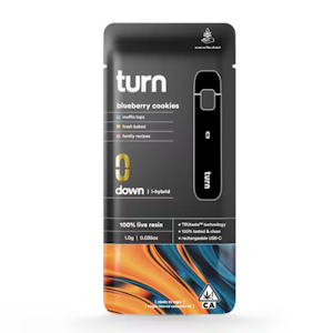 TURN - Turn - Disposable - Live Resin - Blueberry Cookies - 1G