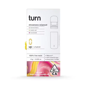 TURN - Turn - Disposable - Live Resin - Strawnana Wipeout - 1G