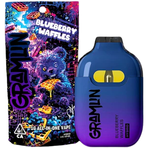 Gramlin - Gramlin - Blueberry Waffles (H) - Disp - 1g