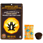 Emerald Sky - Sativa Dark Chocolate Peanut Butter Cups - 10pk - 100mg