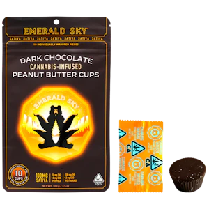 Emerald Sky - Emerald Sky - Sativa Dark Chocolate Peanut Butter Cups - 10pk - 100mg