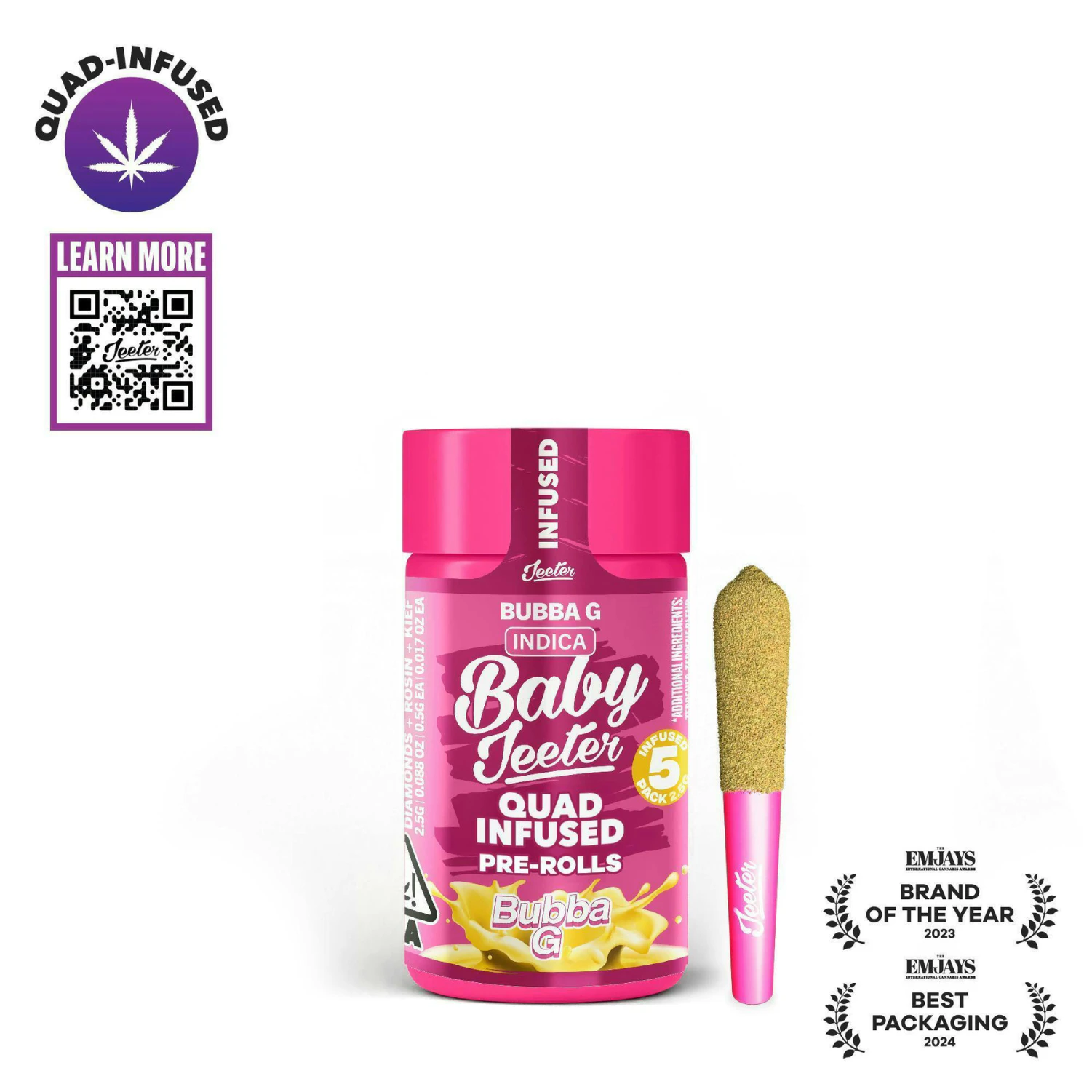 Jeeter - Jeeter - Preroll - Baby - Bubba G - 5 Pack Main Image