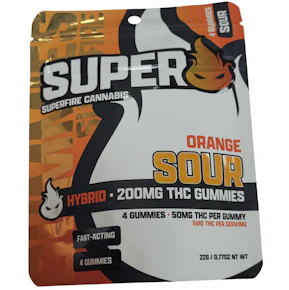 Superfire | Sour Orange | 200mg Gummies