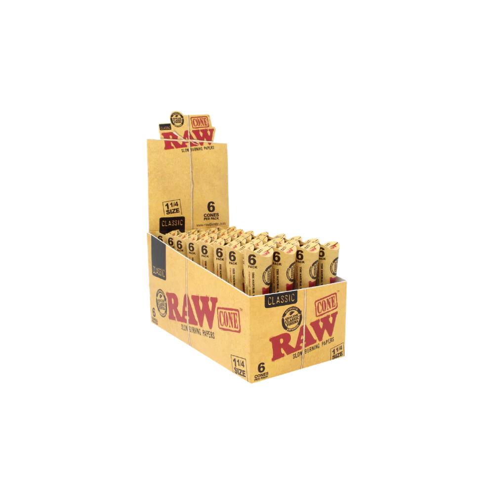 RAW - Classic Cones | 1 1/4 | 6 pack Main Image