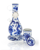 Joy Vase Bong - Blue and White - Accessory