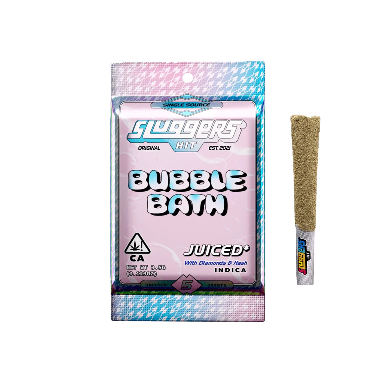 Sluggers Hit - Sluggers - Preroll - Infused - Bubble Bath - 5 Pack Main Image