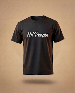 Hi! People - Black Hi! People Shirts - XXL