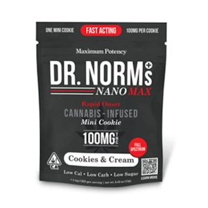 DR. NORM'S - Dr Norms - Edibles - MAX Cookies n Cream Cookie - 100MG