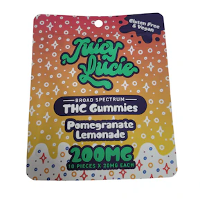Juicy Lucie | Pomegranate Lemonade | 200mg Gummies (Vegan)