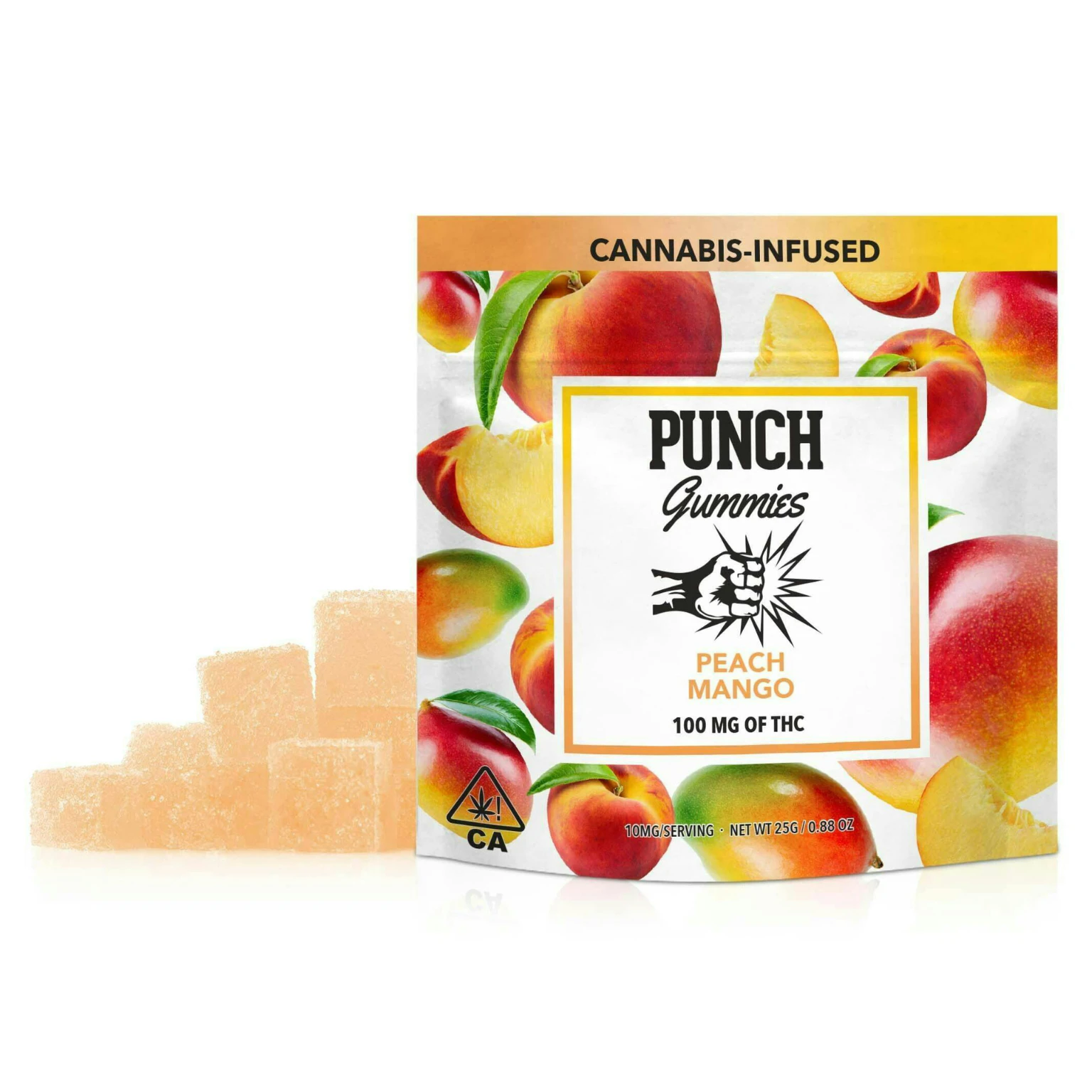 Punch Edibles & Extracts - Punch - Edibles - Peach Mango - 100MG Main Image