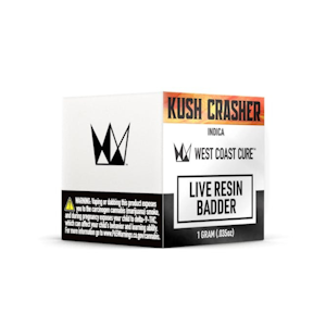 WEST COAST CURE - Kush Crasher (I) | 1g Live Resin Badder | West Coast Cure
