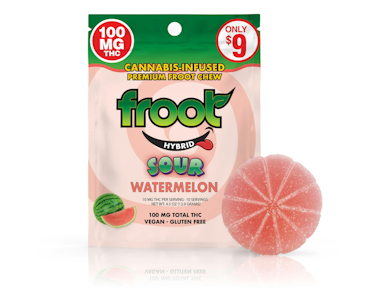 FROOT - Froot - Edibles - Gummy - Sour Watermelon - 100MG