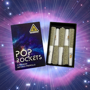 Moon Rocket - Moon Rocket | Mango Space Face Pop Rockets 5pk | 2g