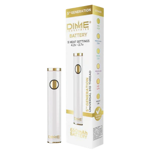 Dime Industries - Dime Industries - 510 Battery - White Mini