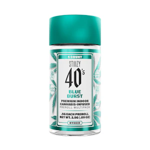STIIIZY - Stiiizy - 40 - Blue Burst (H) - Infused Joint - 5 Pack - 2.5g