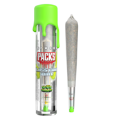 Packs Sour Gushers 1g live resin infused glass tip joint