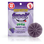 Froot Sour Grape Gummy - 100mg Single Cut-to-dose