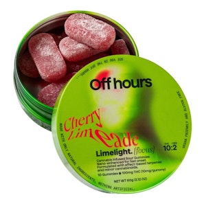 OFF HOURS - Limelight - Sour Cherry Limeade 100mg Gummies