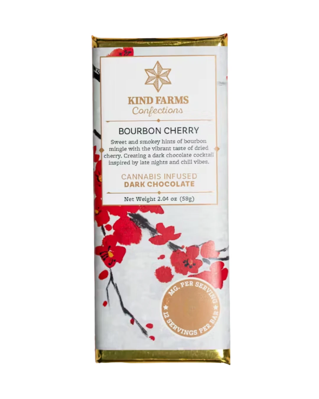 Kind Farms Reserve - Kind Farms | Bourbon Cherry | 200mg Dark Chocolate Bar Main Image
