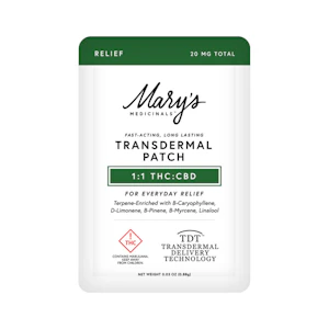 Mary's Medicinals™ - Mary's Medicinal - Transdermal Patch - 1:1