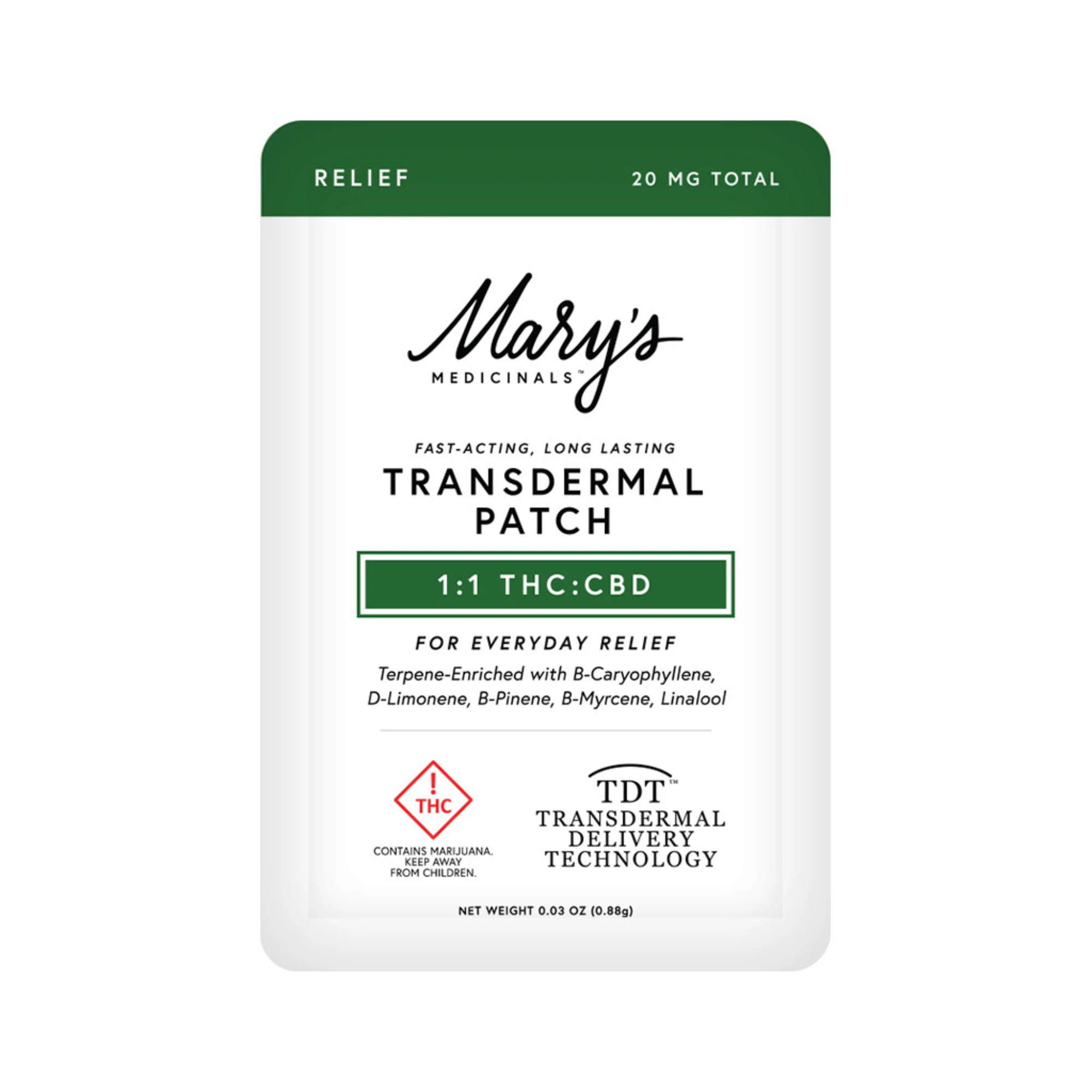 Mary's Medicinals™ - Mary's Medicinal - Transdermal Patch - 1:1 Main Image