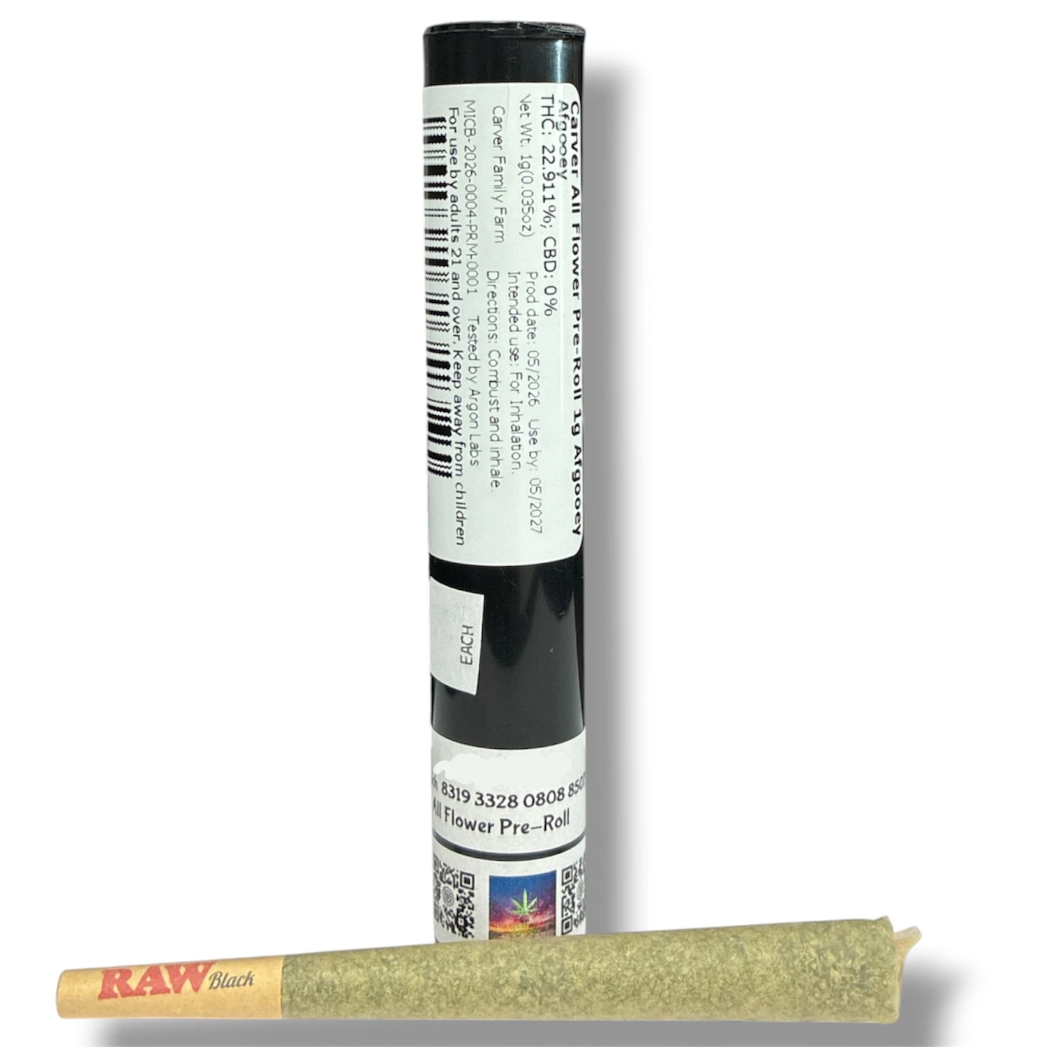 Carver Family Farm - Gush Mintz (1G) | All Flower Preroll | Hybrid Main Image