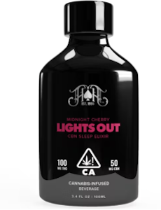 Heavy Hitters - Heavy Hitters 100mg Lights Out Midnight Cherry Elixir Beverage