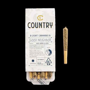 COUNTRY - Country Light 6pk Prerolls 3.5g Good Neighbor CBD 1:1