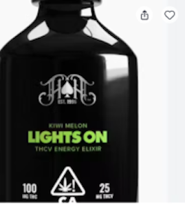 Heavy Hitters - Heavy Hitters 100mg Lights On Kiwi Melon Elixir Beverage